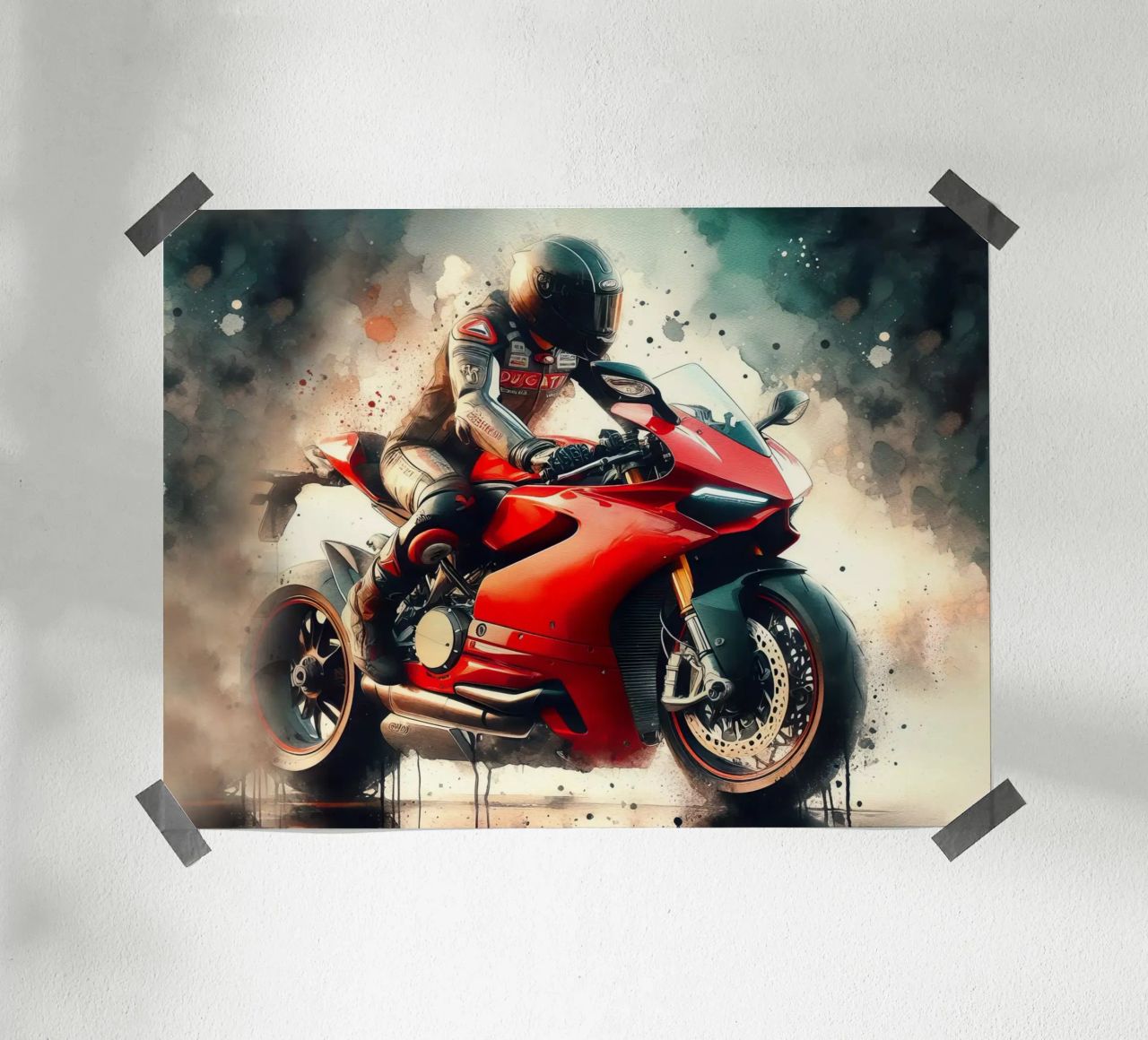 moto gp at full speed poster by ARTVI-SHOP