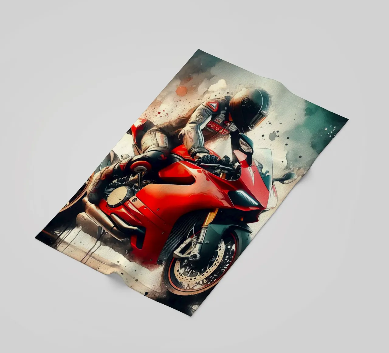 moto gp a tutta velocità telo mare da ARTVI-SHOP