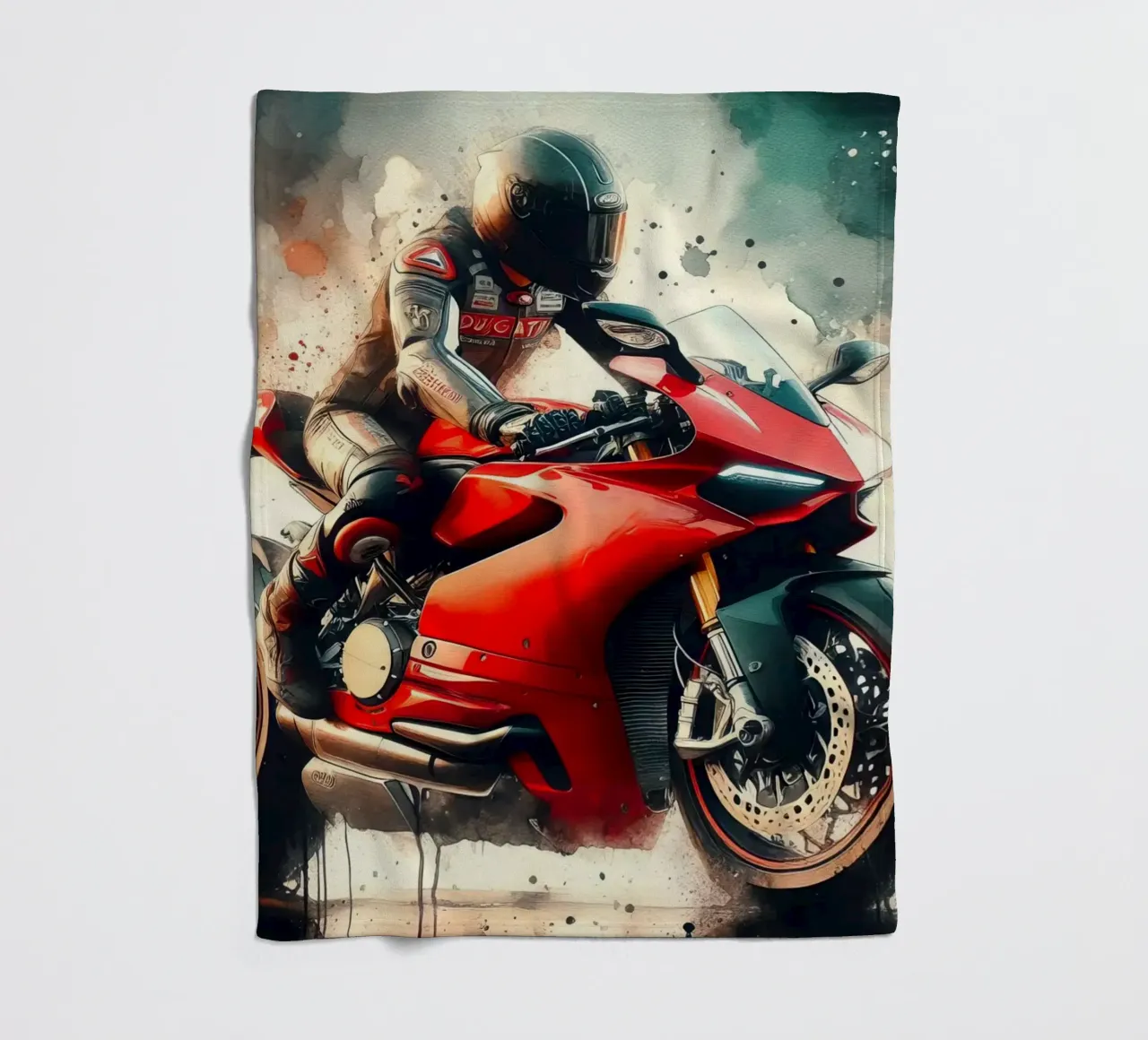moto gp a tutta velocità coperta in pile da ARTVI-SHOP