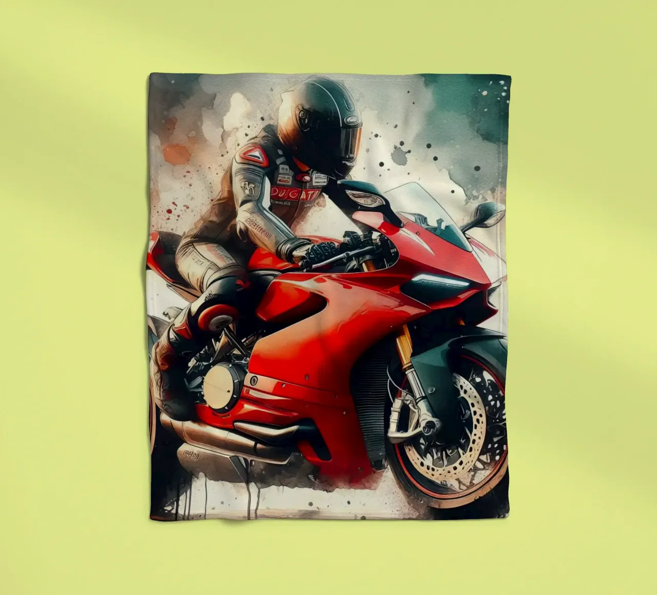 moto gp a tutta velocità coperta in pile da ARTVI-SHOP