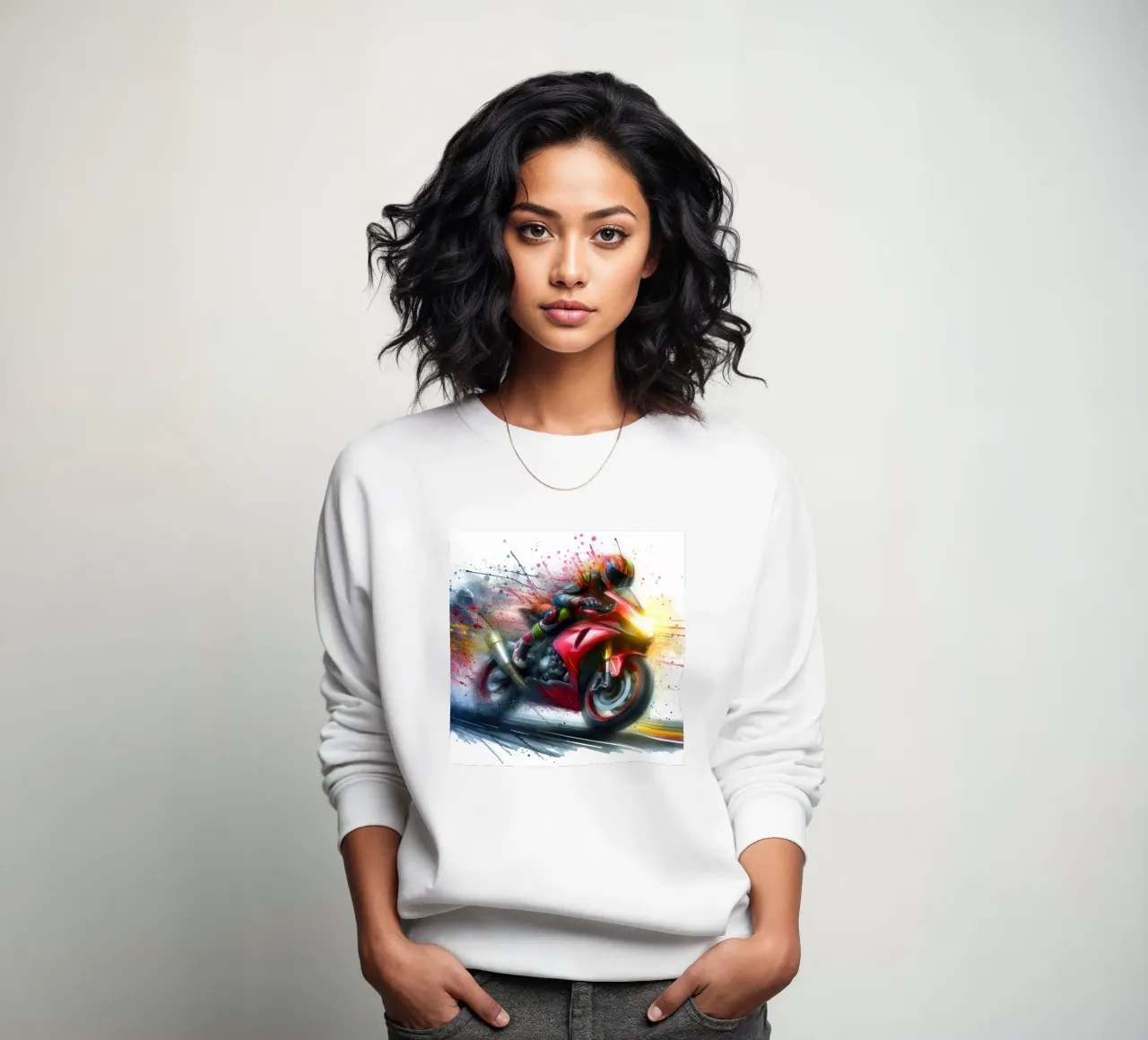 moto gp a tutta velocità felpa da 🎁 NOBELART