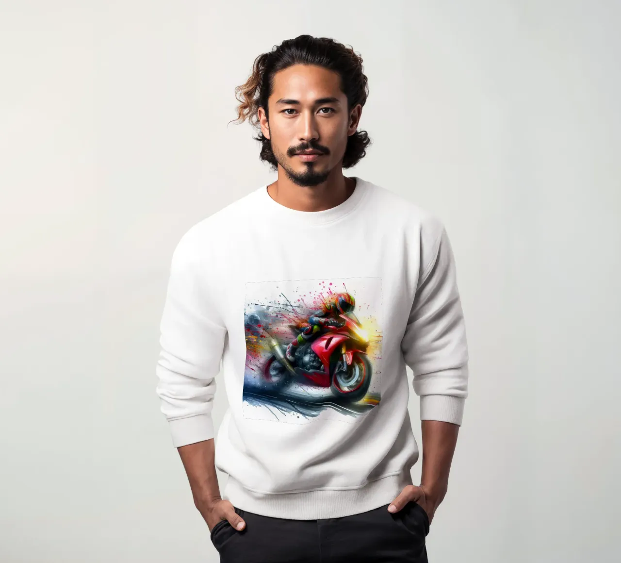 moto gp a tutta velocità felpa da ARTVI-SHOP