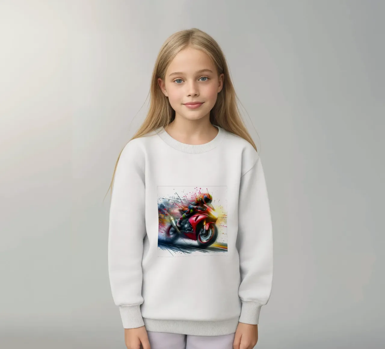 moto gp a tutta velocità felpa bambino da ARTVI-SHOP