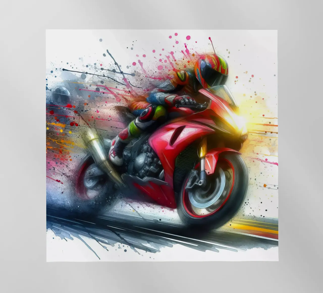 moto gp a tutta velocità pellicola backlit da ARTVI-SHOP