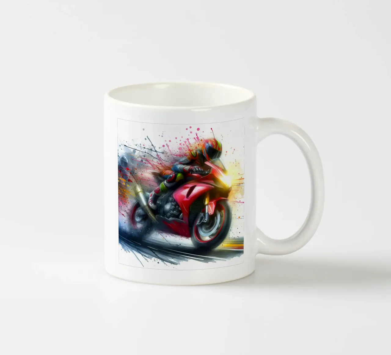 moto gp a tutta velocità tazza in ceramica da ARTVI-SHOP
