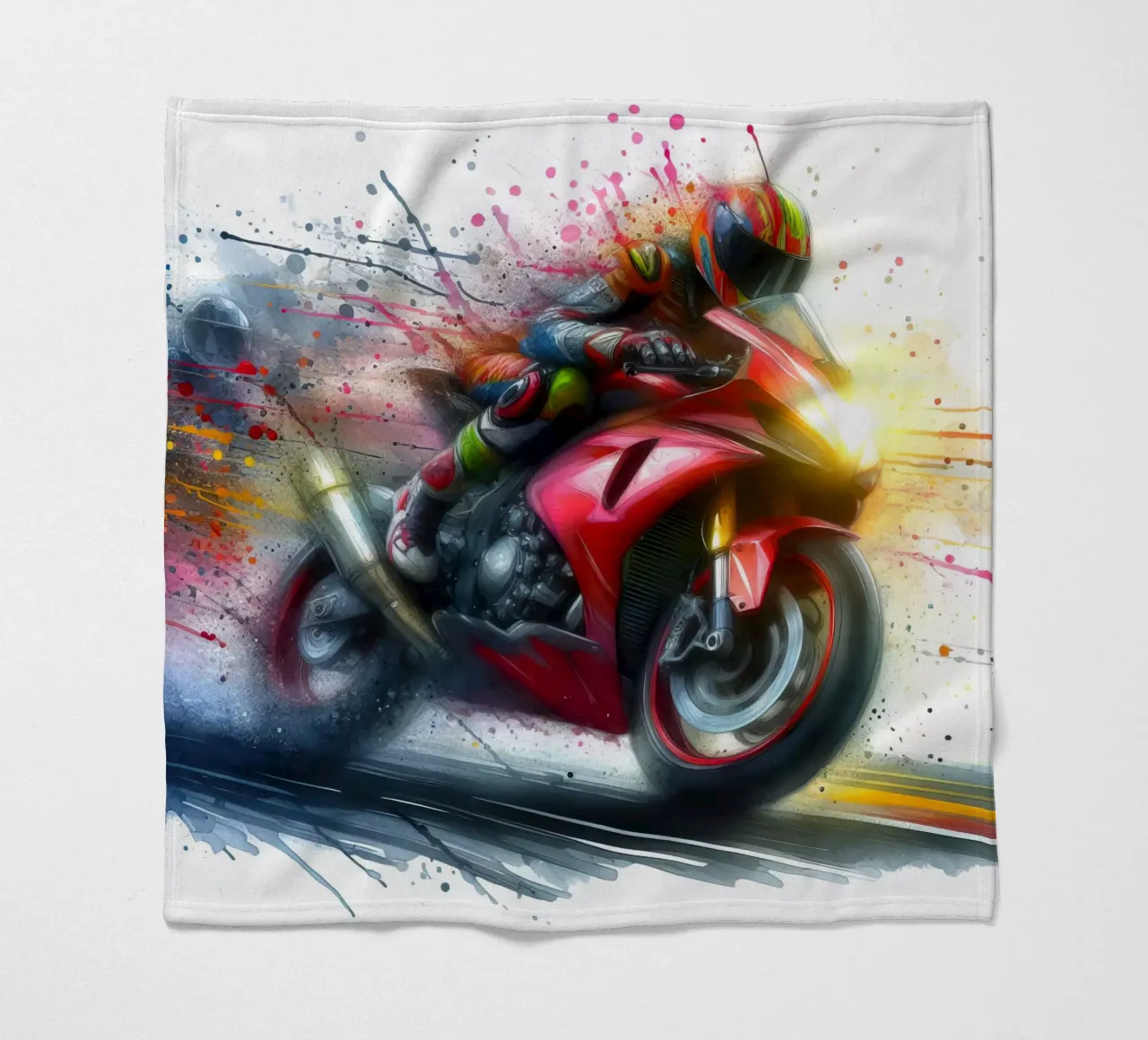 moto gp a tutta velocità coperta in pile da ARTVI-SHOP