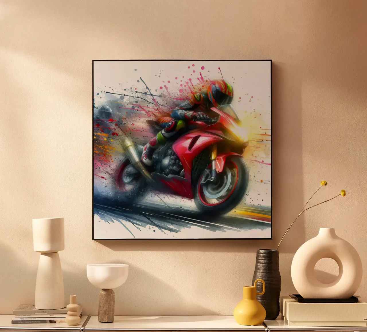 moto gp a tutta velocità alluminio dibond da ARTVI-SHOP