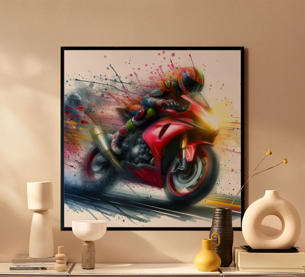 moto gp at full speed poster by ARTVI-SHOP