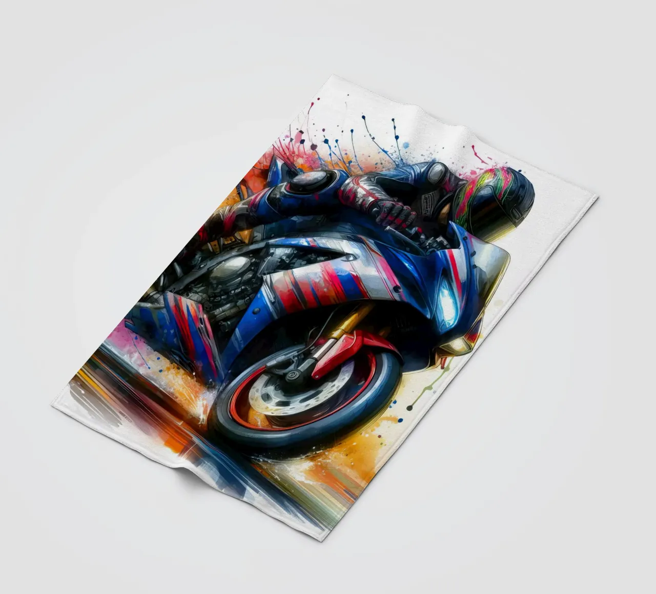 moto gp a tutta velocità coperta in pile da ARTVI-SHOP
