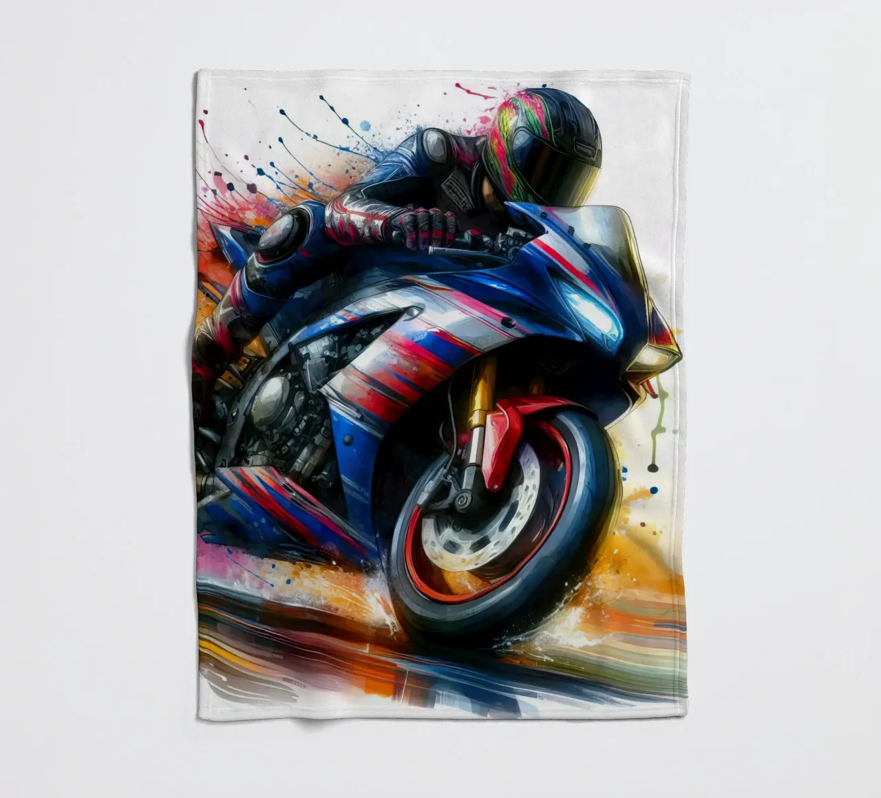 moto gp a tutta velocità coperta in pile da ARTVI-SHOP