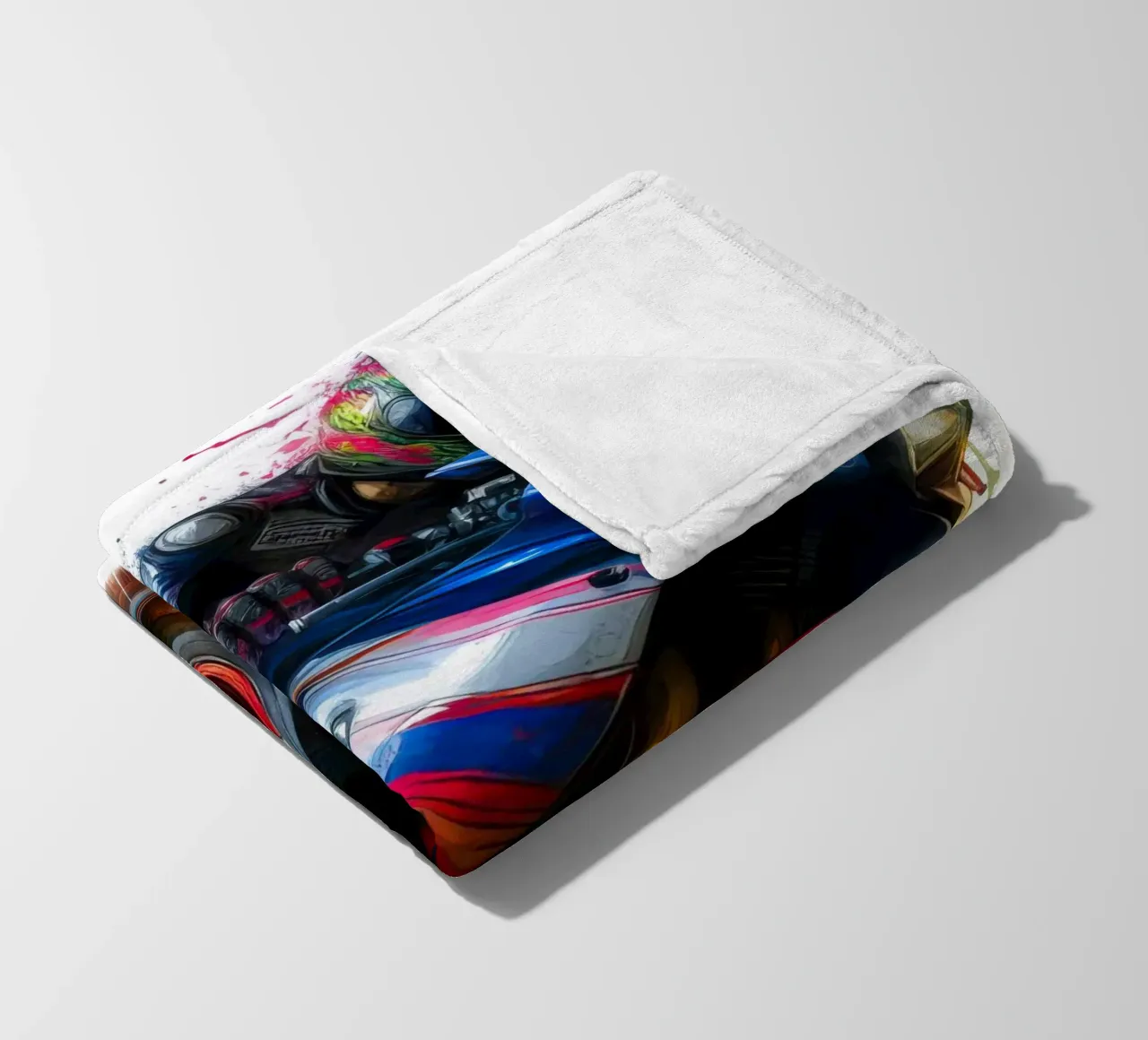 moto gp a tutta velocità coperta in pile da ARTVI-SHOP