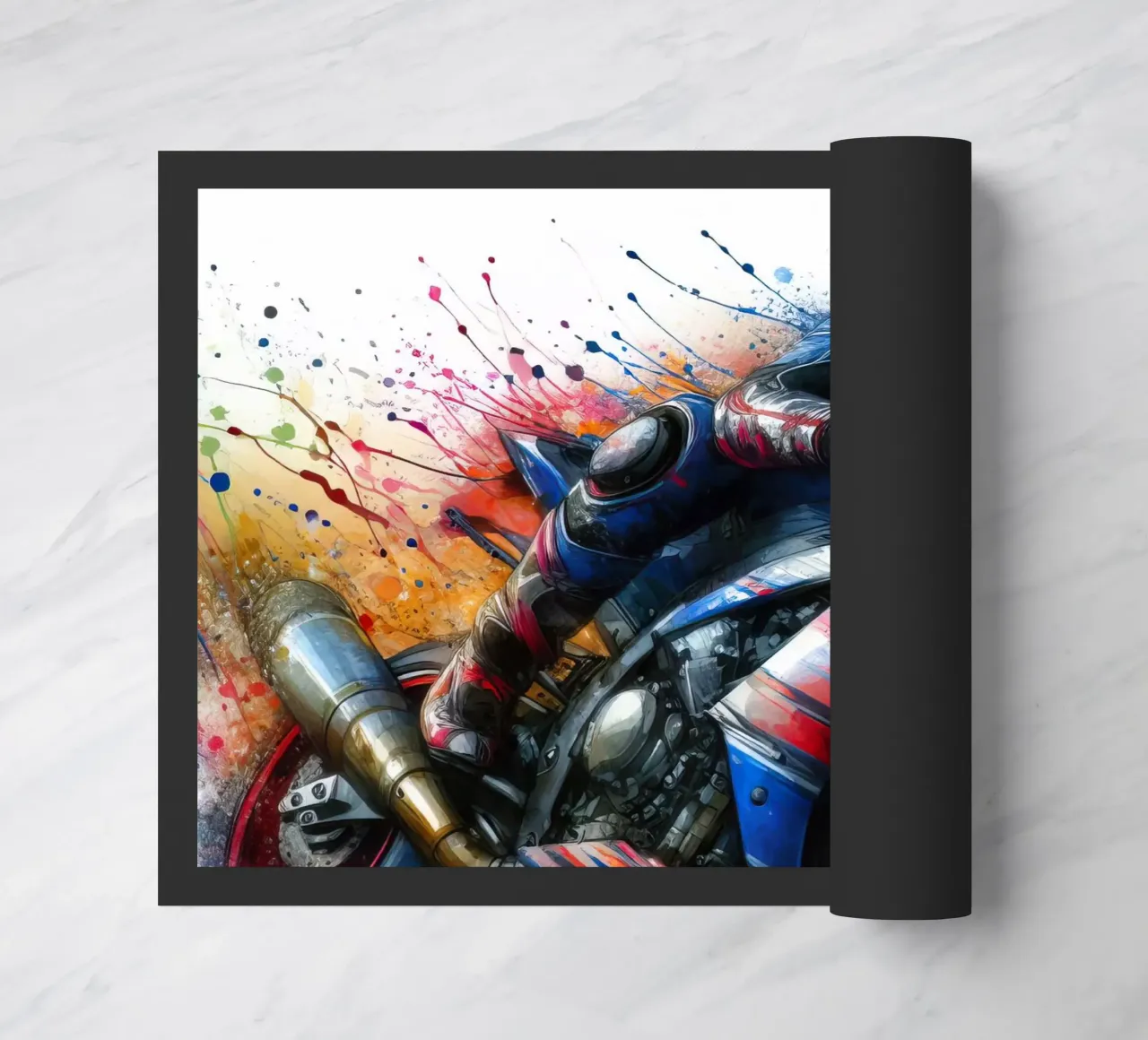 moto gp a tutta velocità zerbino da 🎁 NOBELART