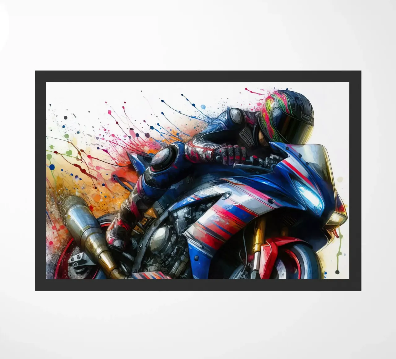 moto gp a tutta velocità zerbino da 🎁 NOBELART