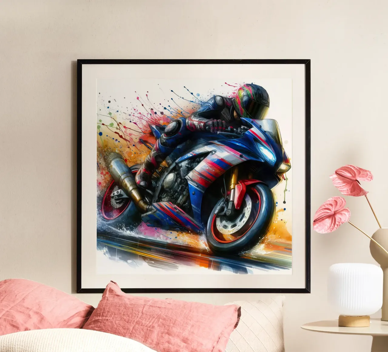 moto gp a tutta velocità carta hahnemühle da ARTVI-SHOP