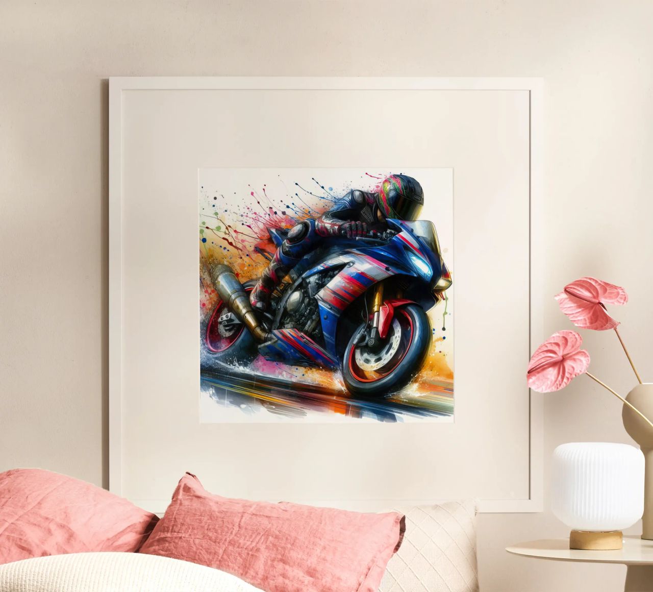 moto gp at full speed poster by ARTVI-SHOP