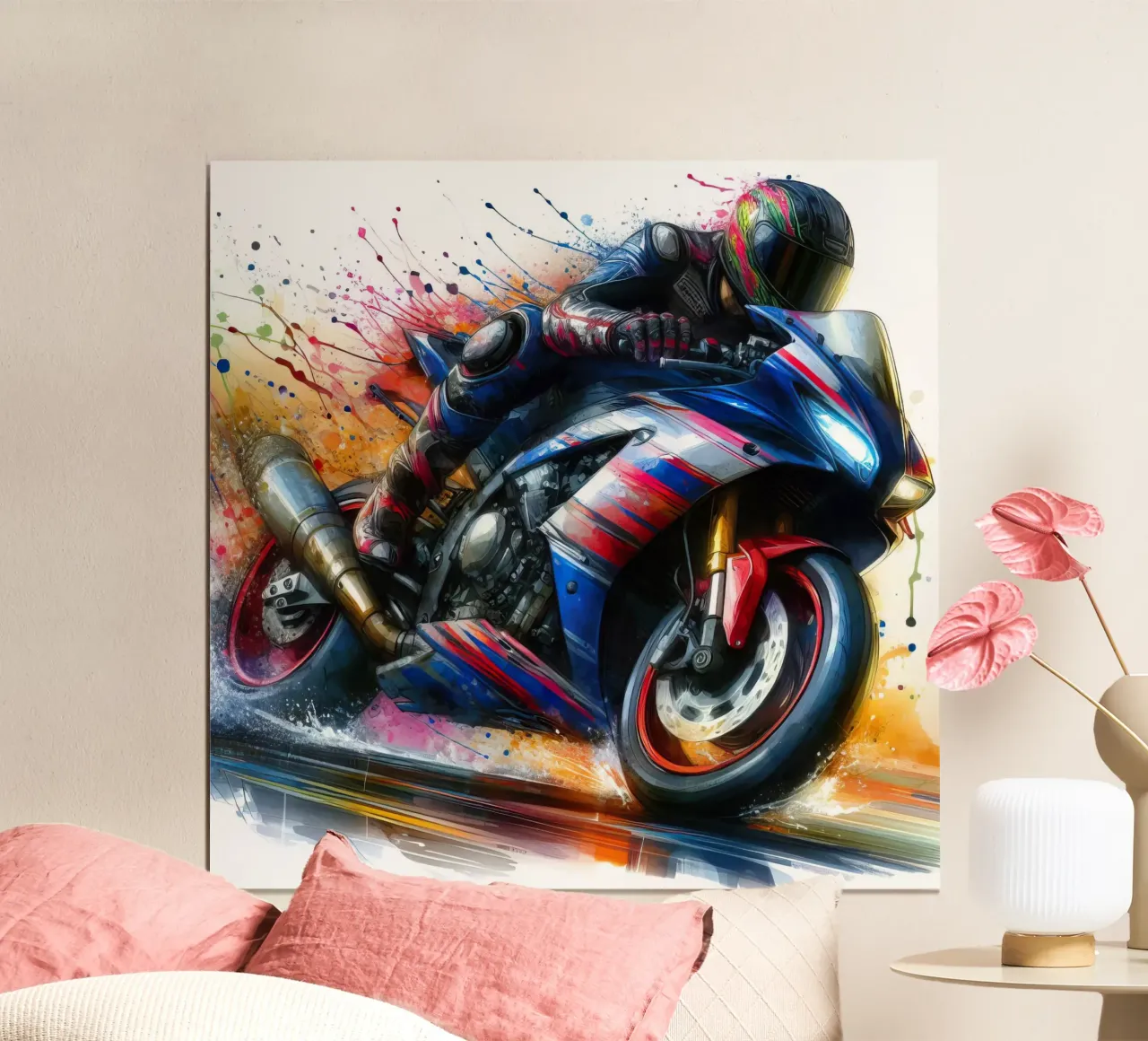 moto gp a tutta velocità carta hahnemühle da ARTVI-SHOP