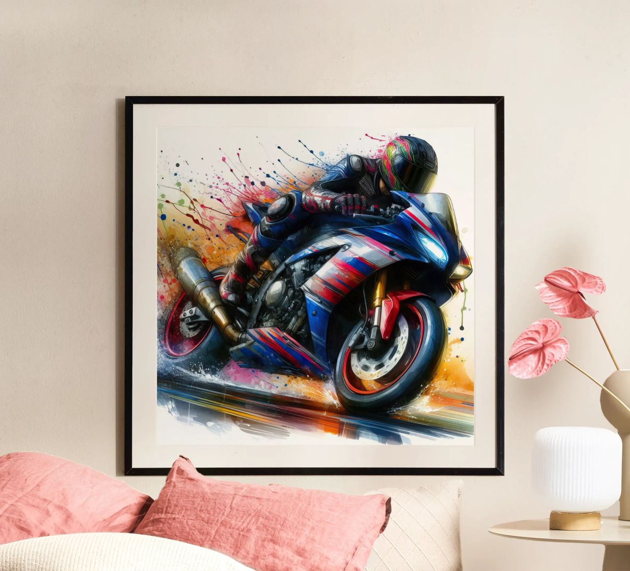 moto gp at full speed poster by ARTVI-SHOP