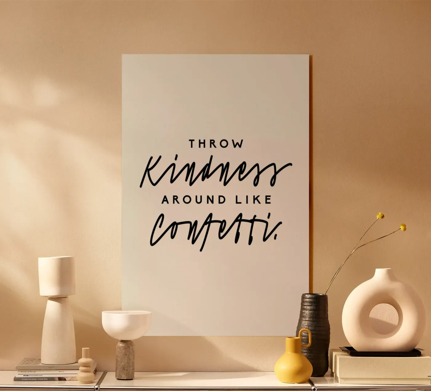 Throw Kindness Around plexiglass da Honeymoon Hotel