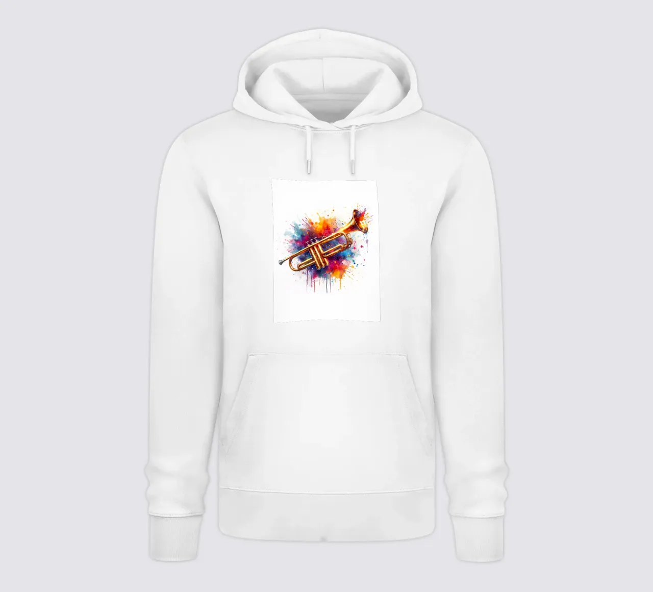 Tromba in acquerello felpa con cappuccio da 🎁 NOBELART