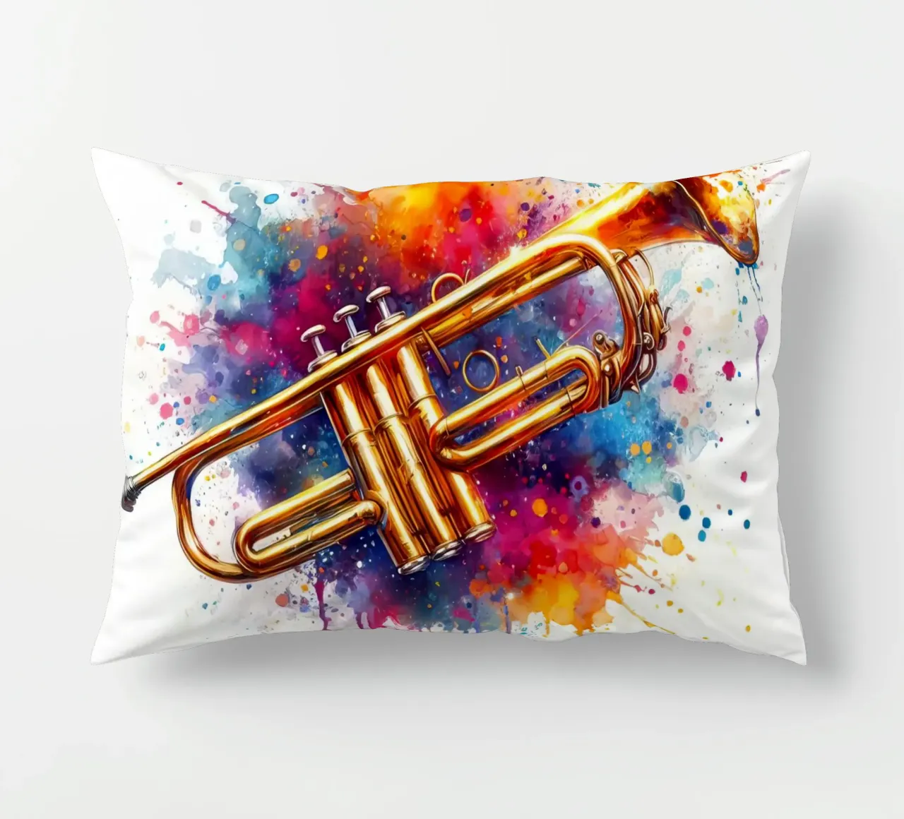 Tromba in acquerello cuscino da ARTVI-SHOP