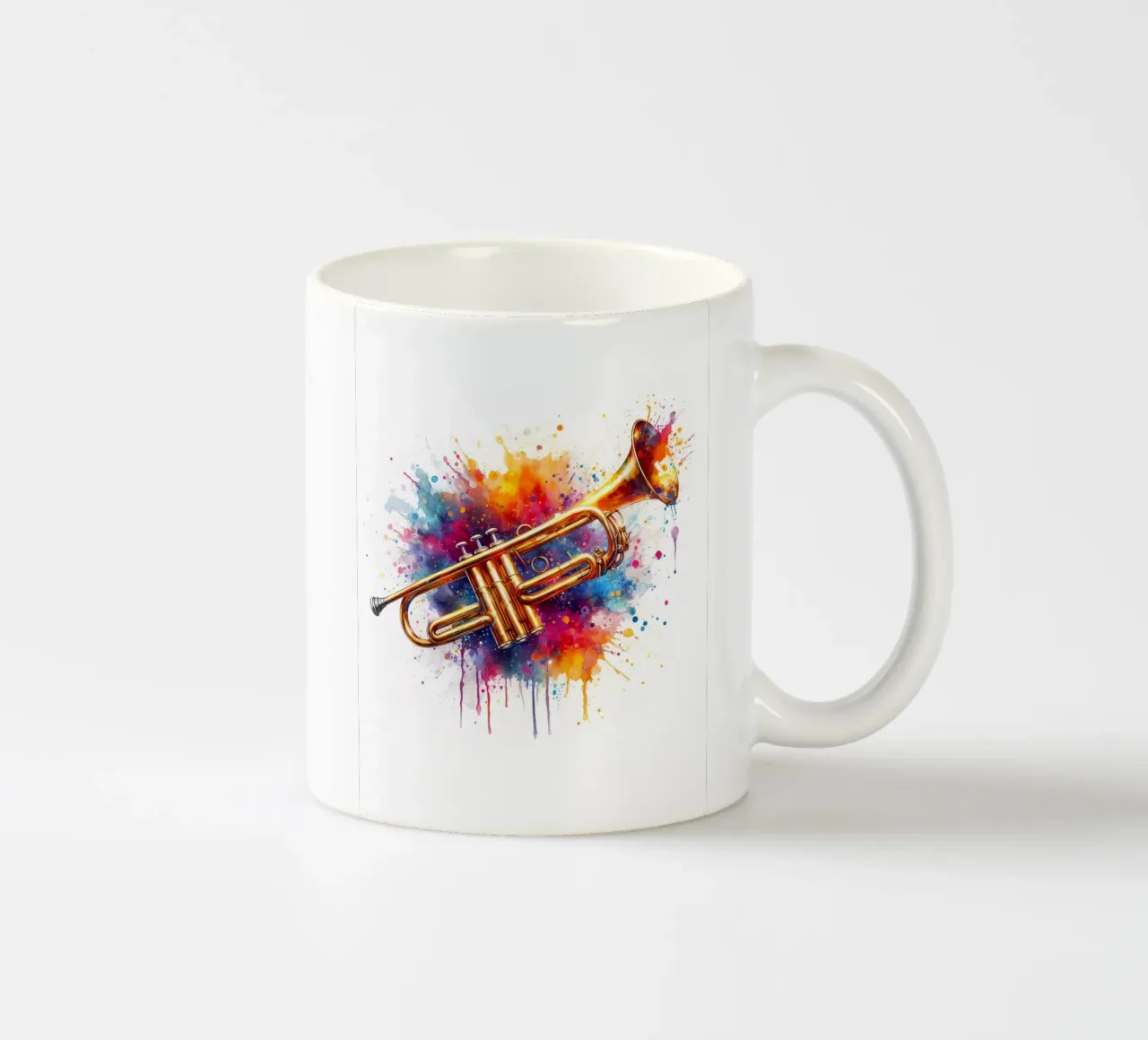 Tromba in acquerello tazza in ceramica da ARTVI-SHOP