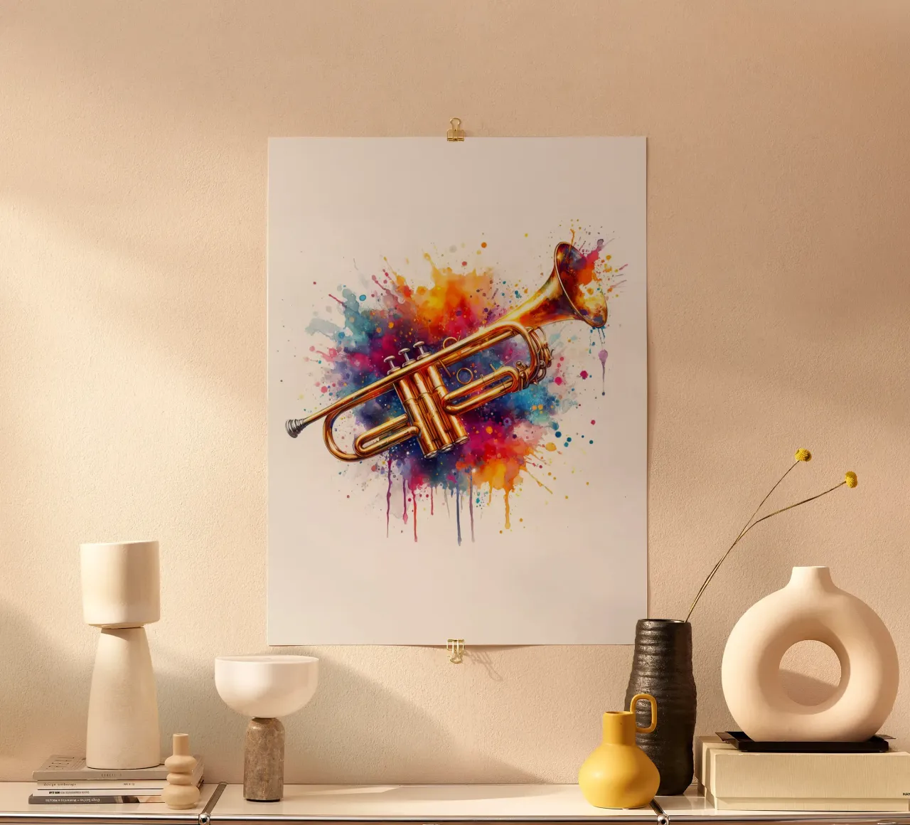Tromba in acquerello carta hahnemühle da ARTVI-SHOP