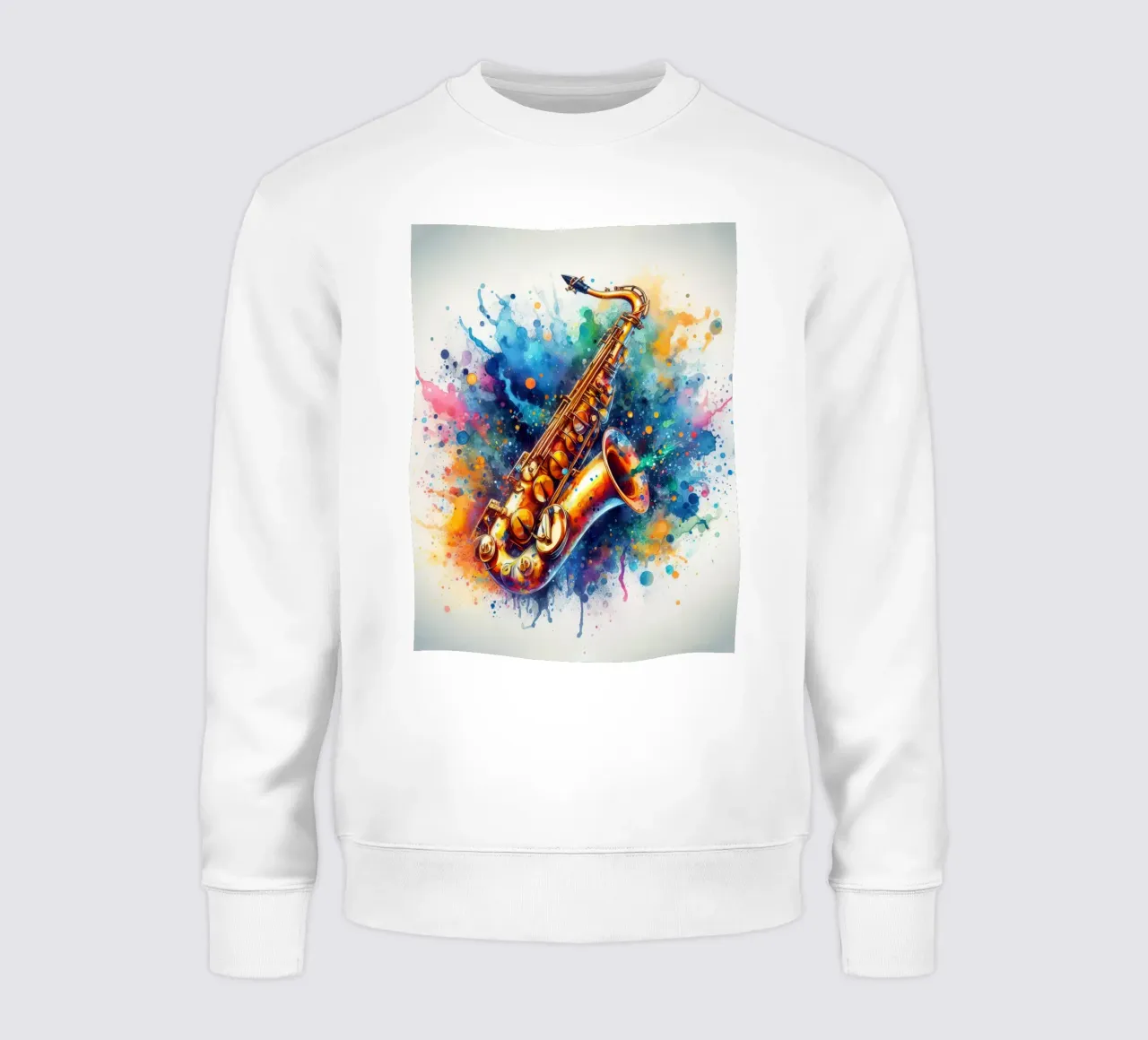 Sassofono in acquerello felpa da ARTVI-SHOP