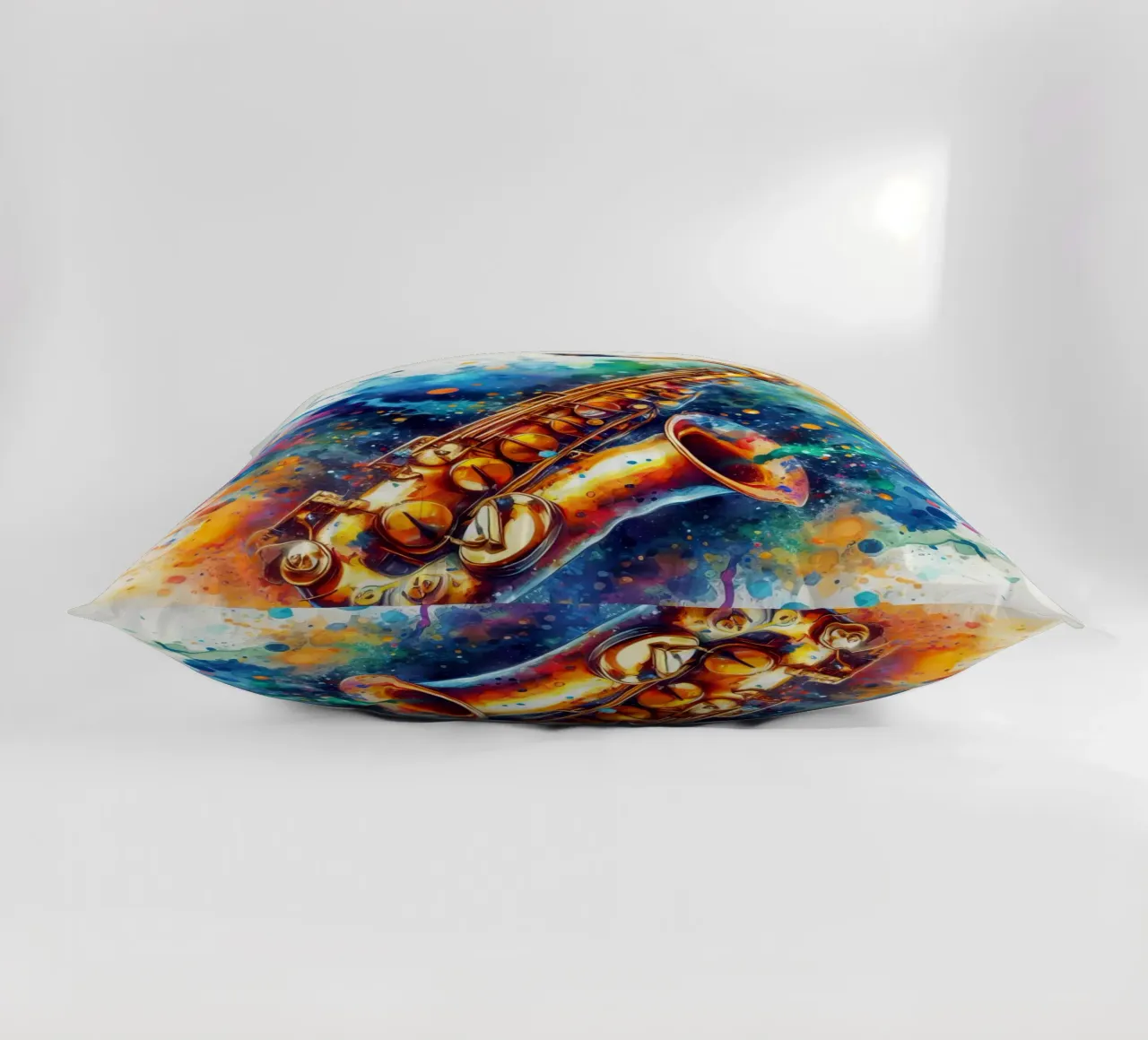 Sassofono in acquerello cuscino da ARTVI-SHOP