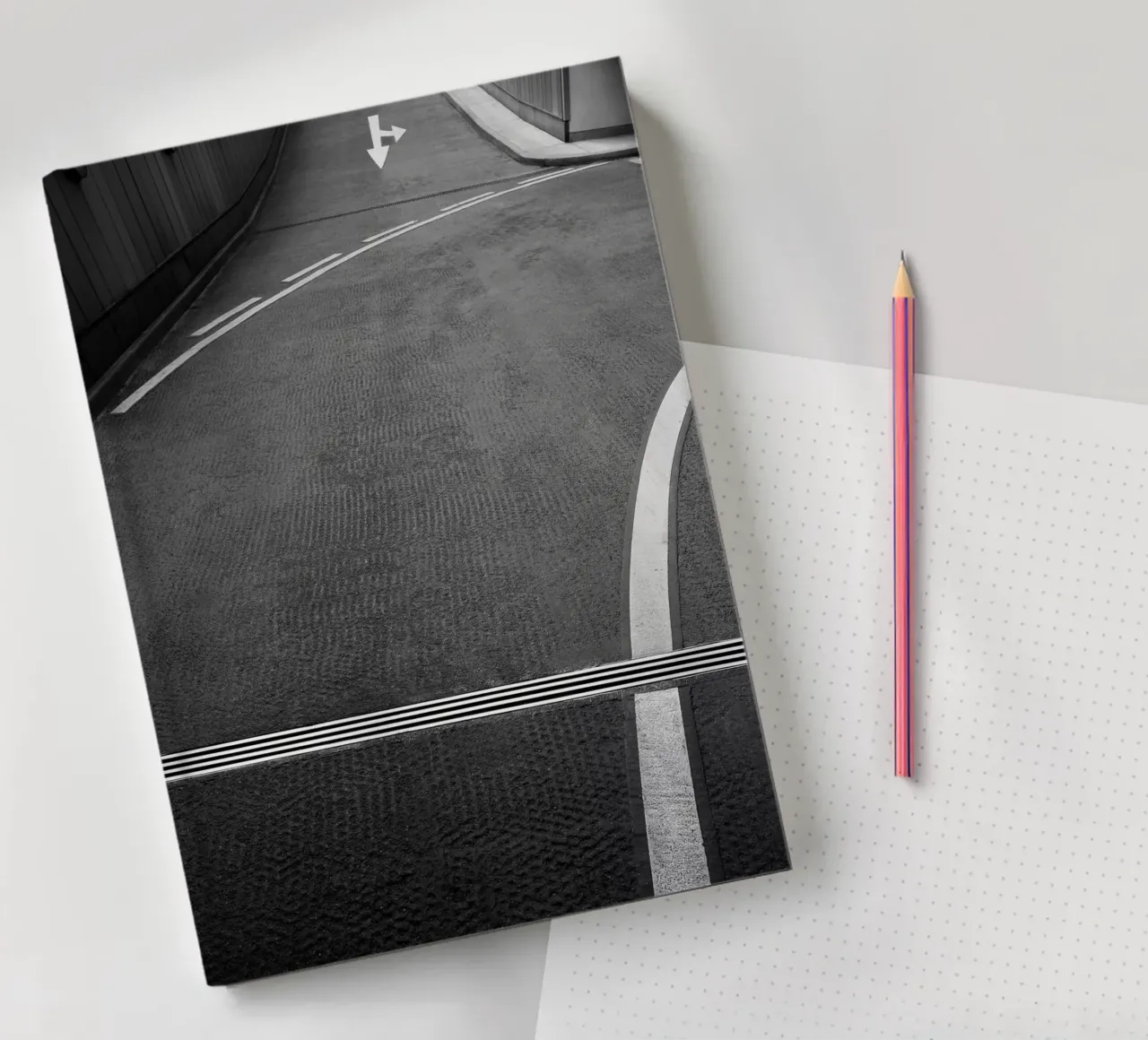 White Arrow notebook by Amy & Kurt