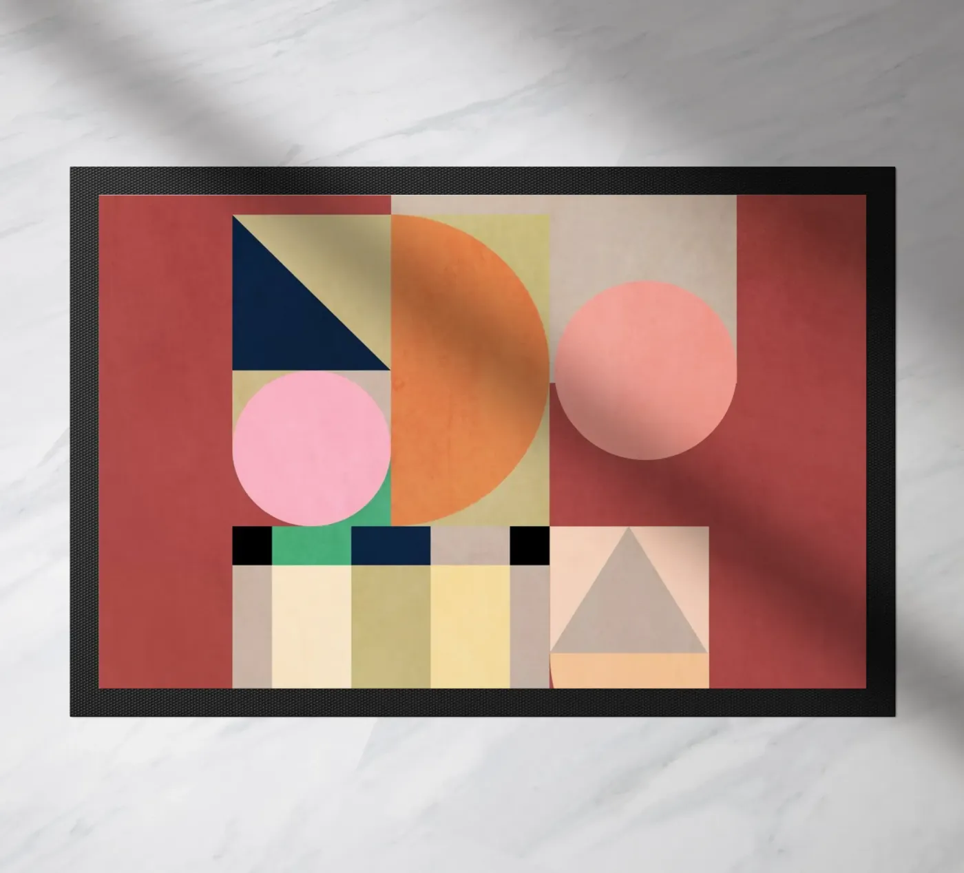 Abstract Shape Harmony doormat by Gaite