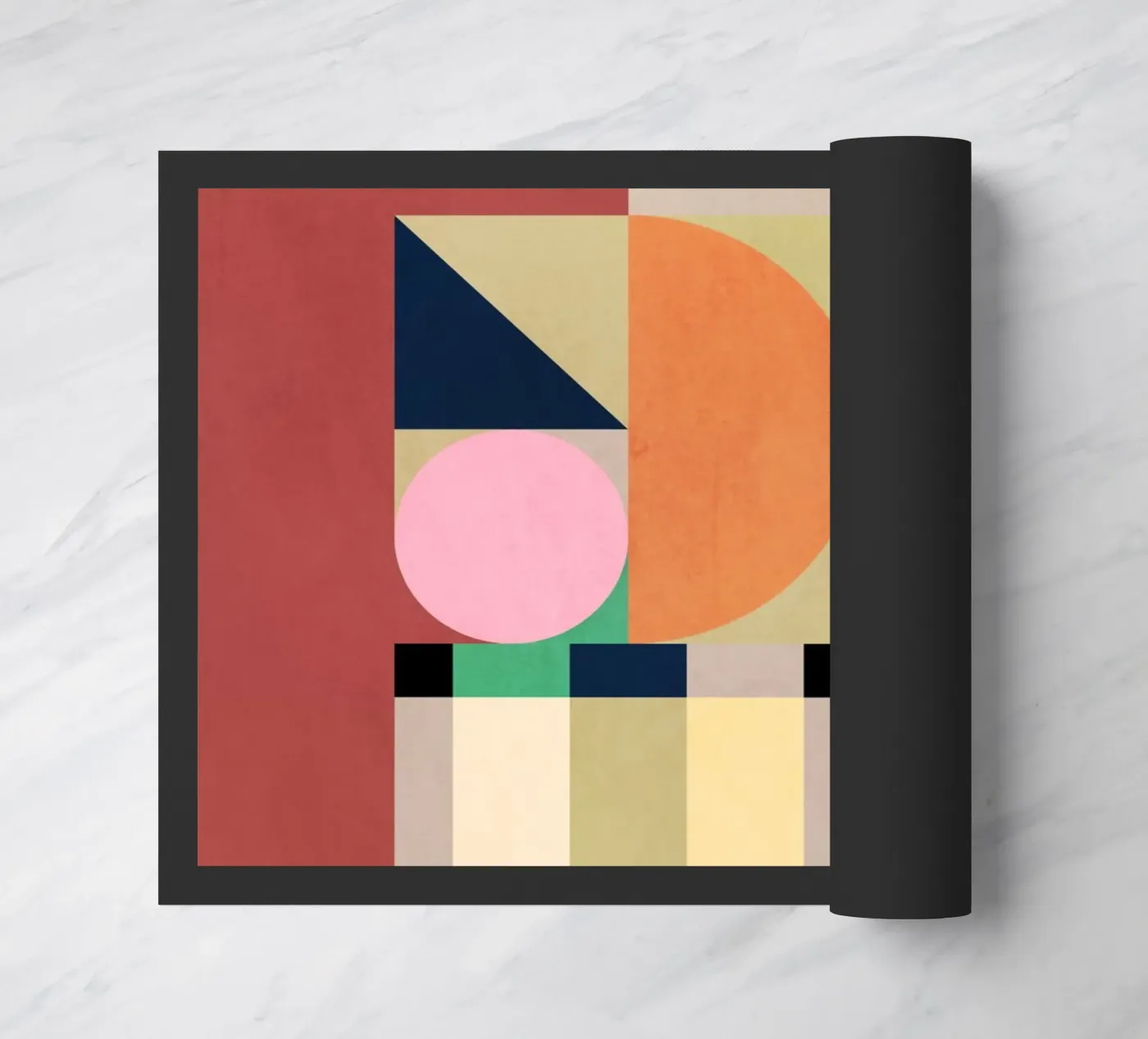 Abstract Shape Harmony doormat by Gaite