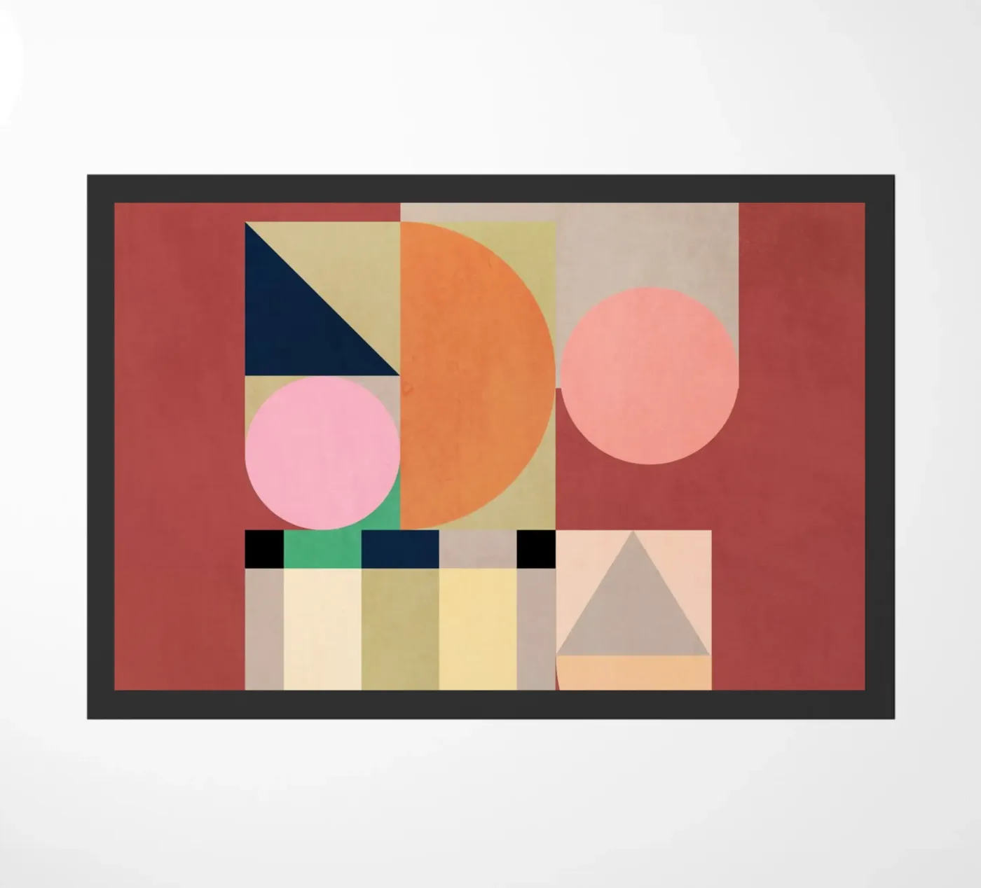 Abstract Shape Harmony doormat by Gaite