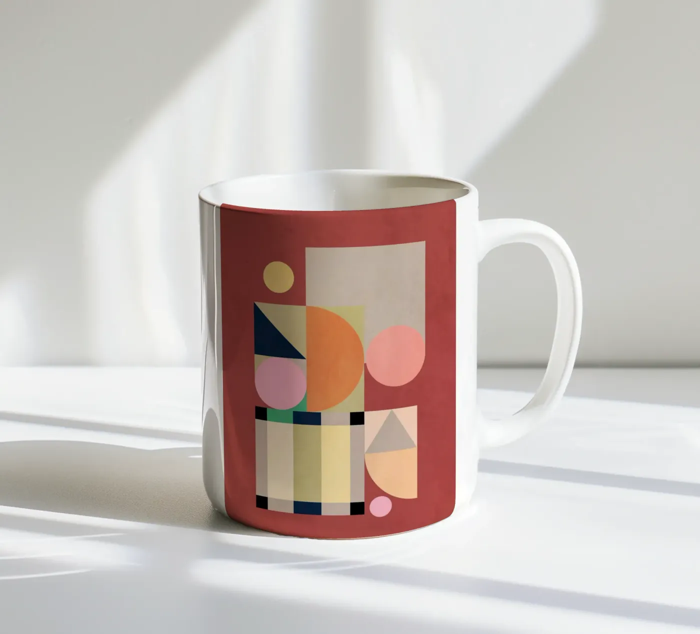 Abstract Shape Harmony ceramic mug by Gaite