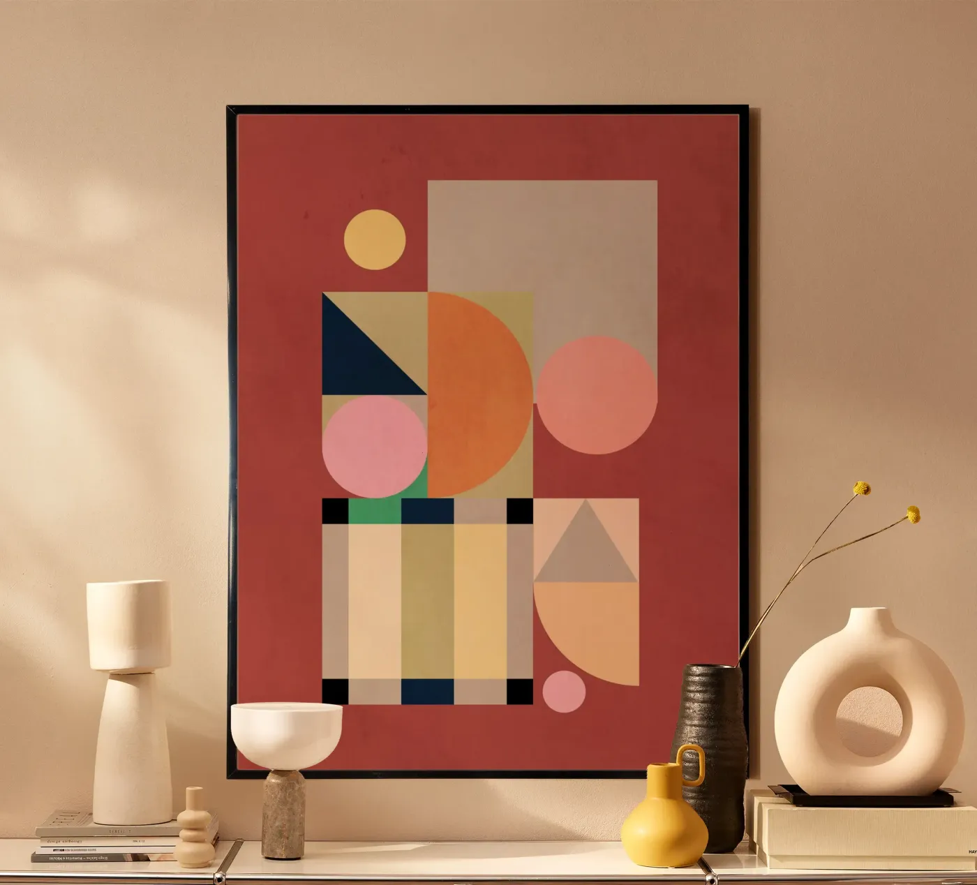Abstract Shape Harmony poster by Gaite