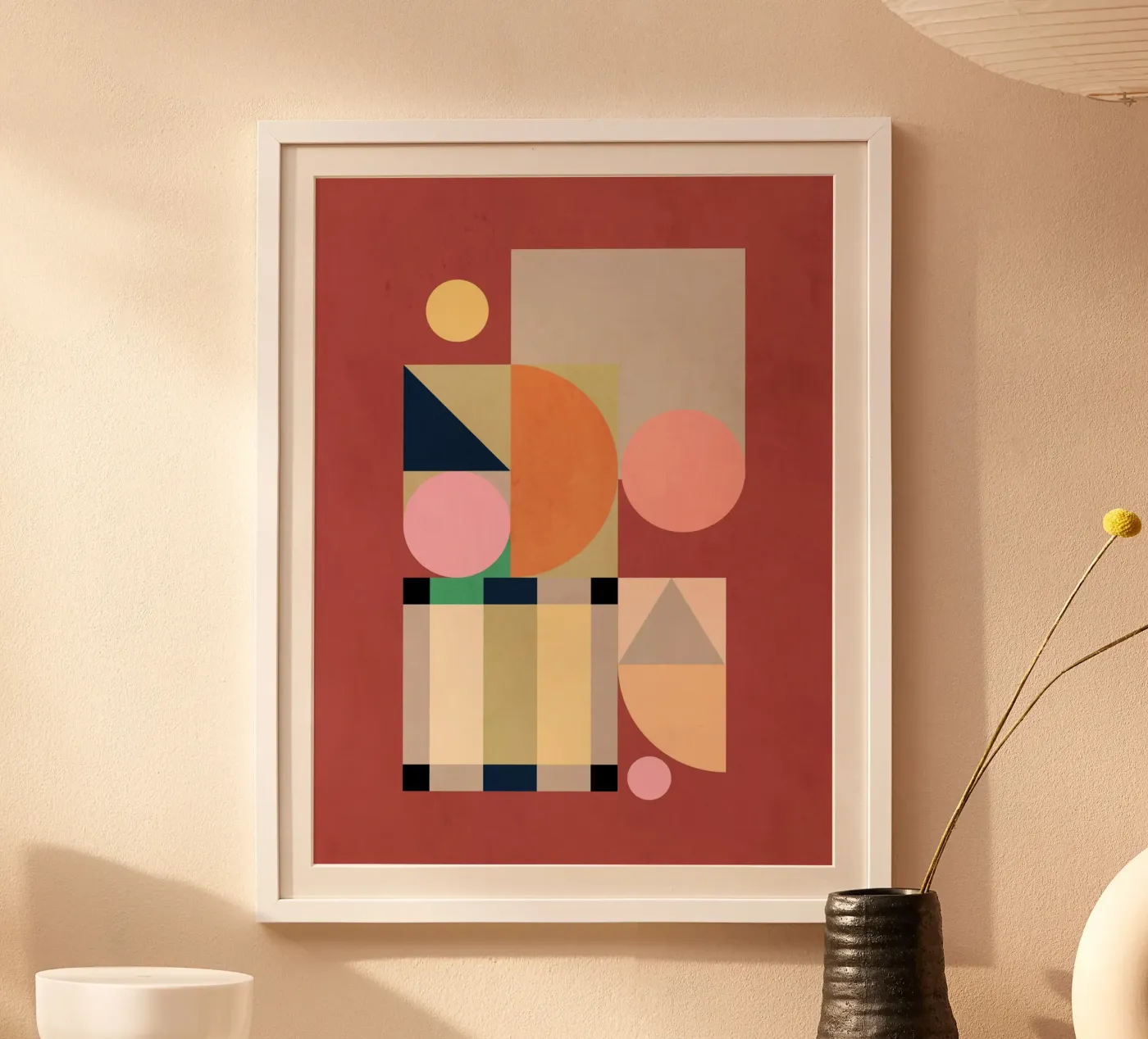 Abstract Shape Harmony poster by Gaite