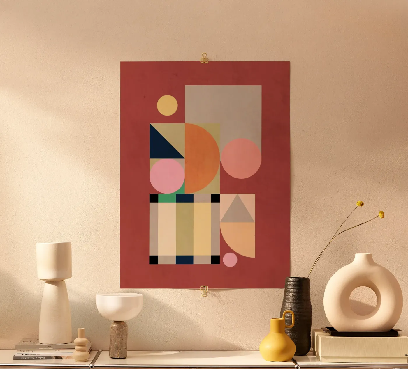 Abstract Shape Harmony poster by Gaite