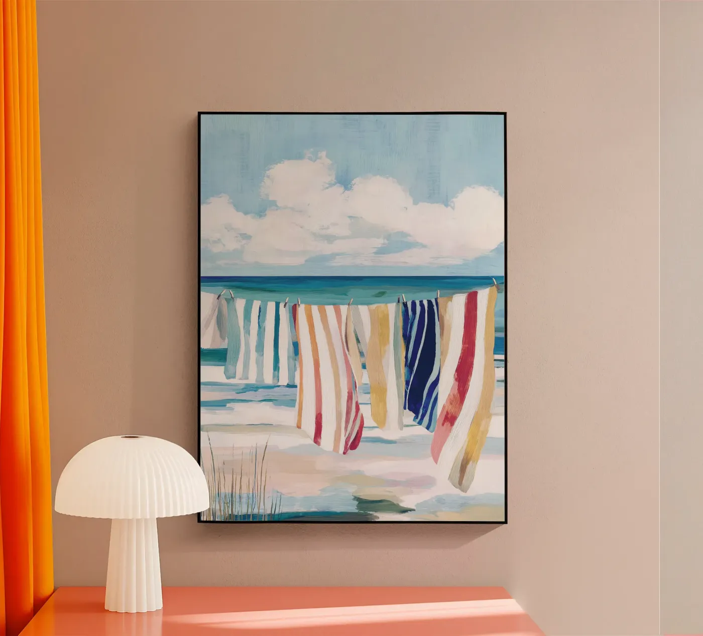 Beach Laundry Acryl-Glas von Calypso