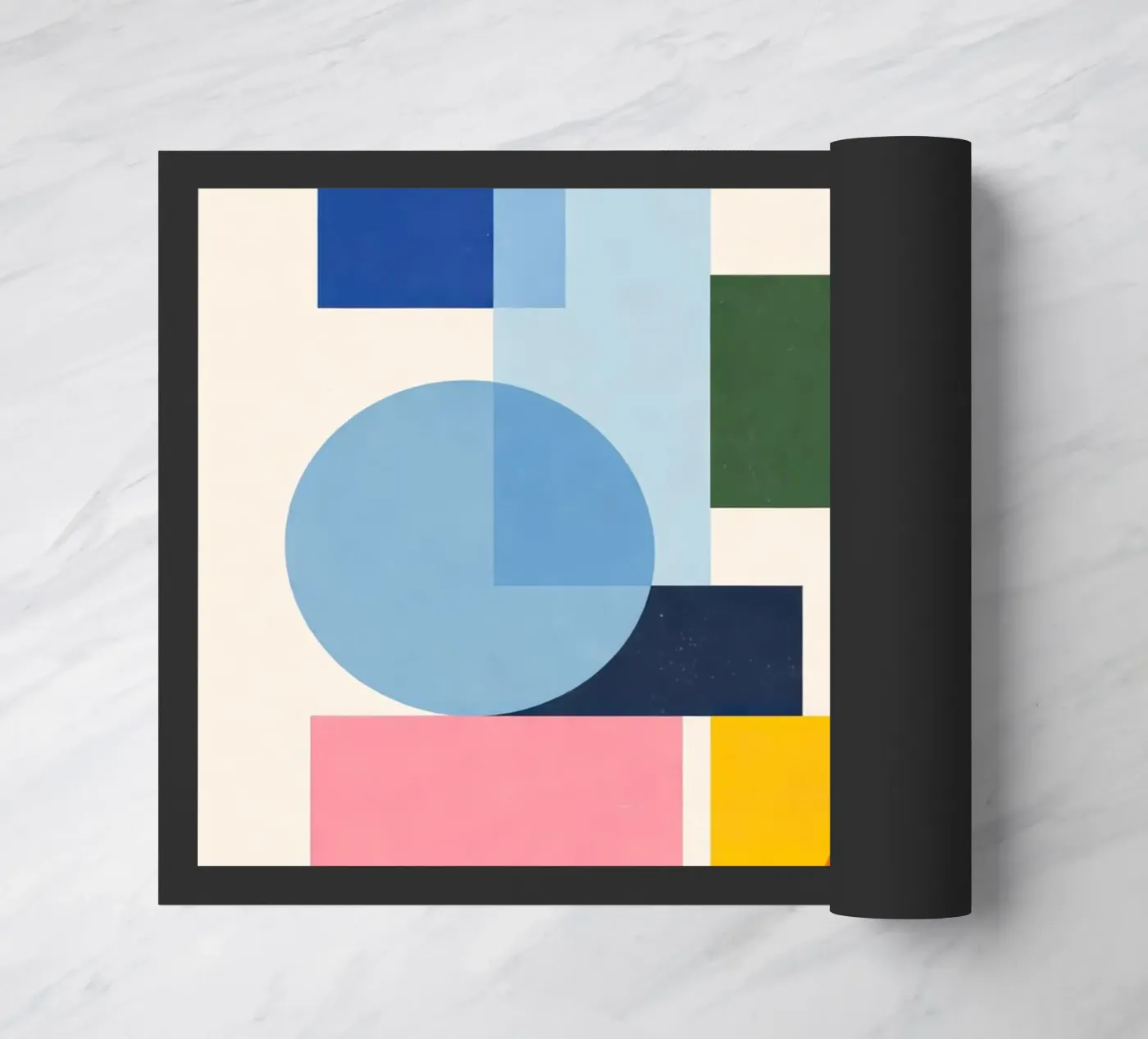 Abstract Geometric Composition doormat by Gaite