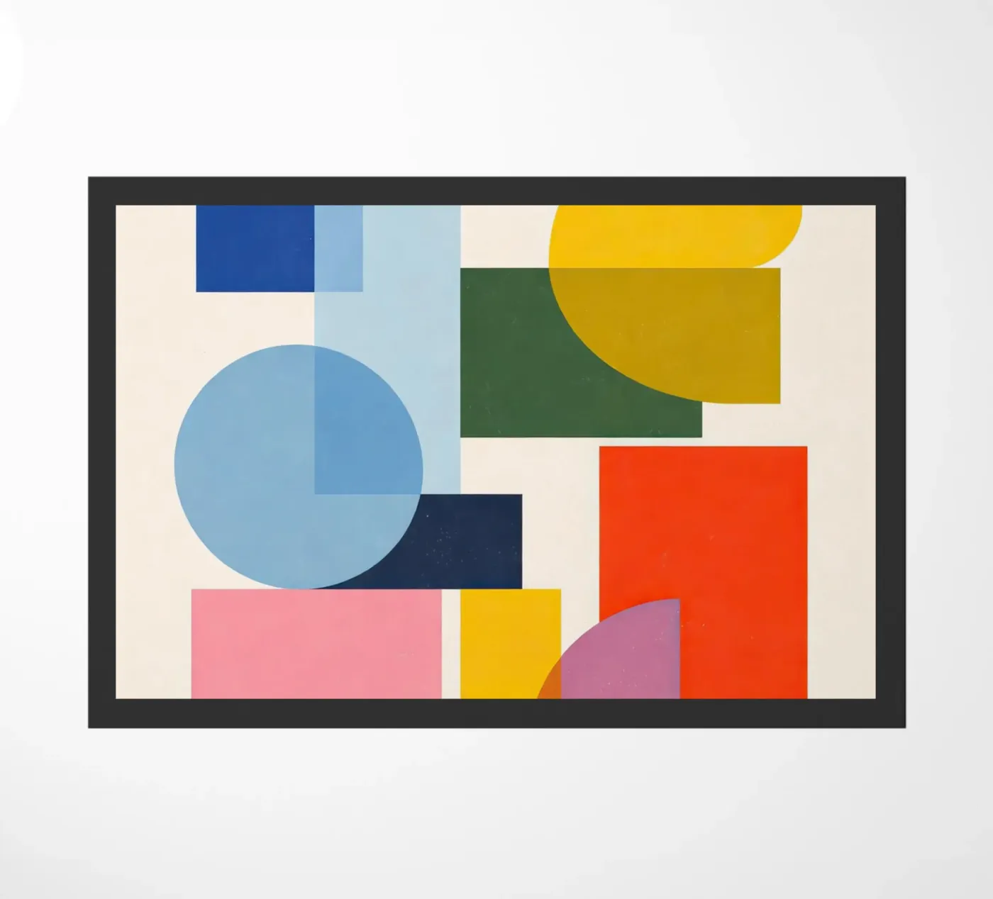 Abstract Geometric Composition doormat by Gaite