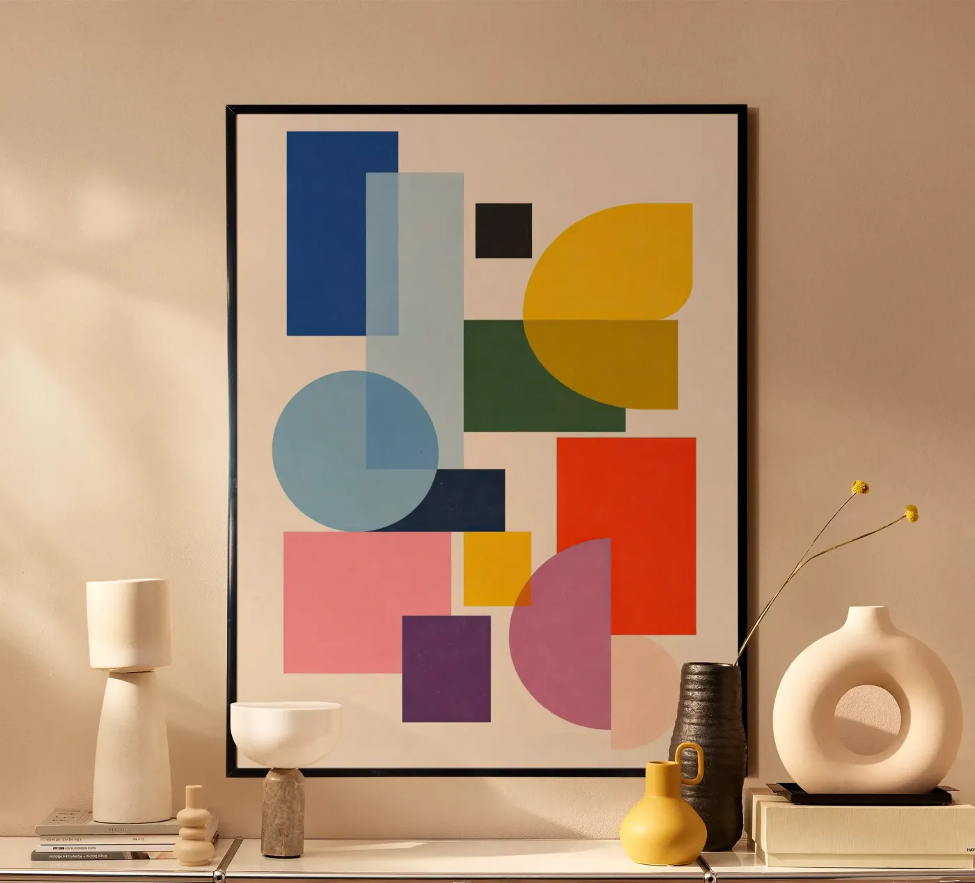 Abstract Geometric Composition poster by Gaite