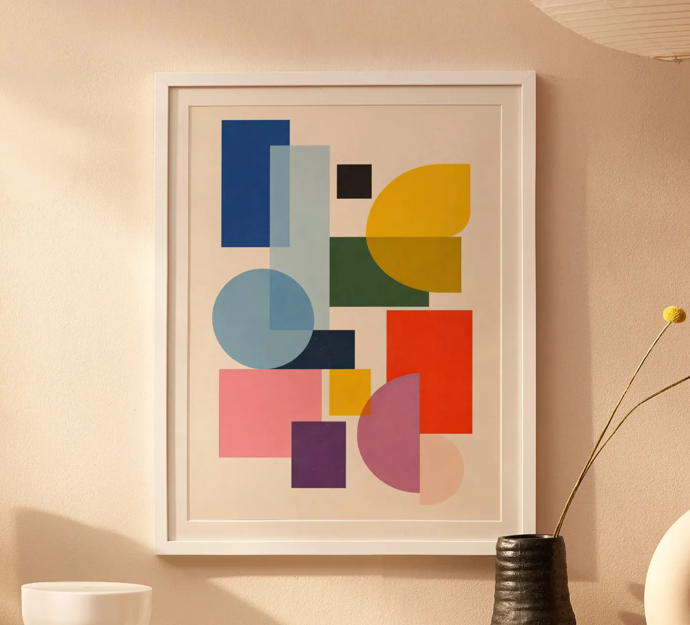 Abstract Geometric Composition poster by Gaite