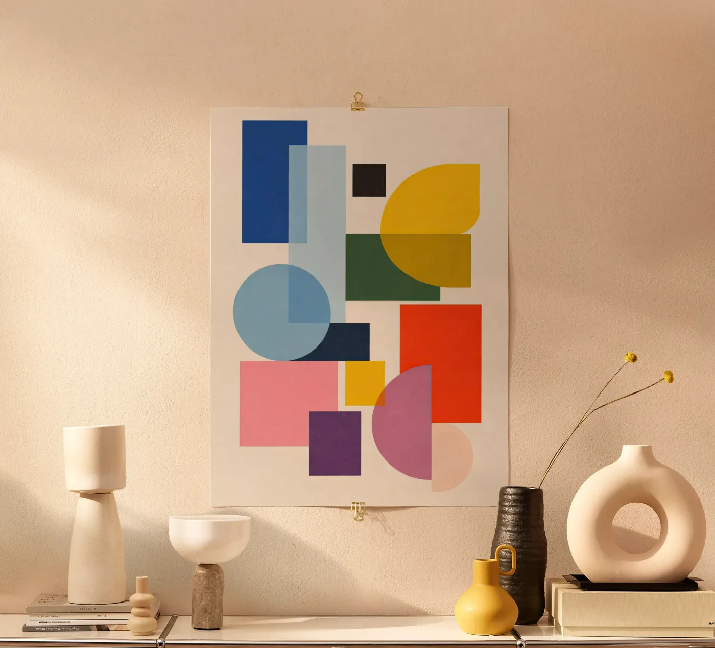 Abstract Geometric Composition poster by Gaite