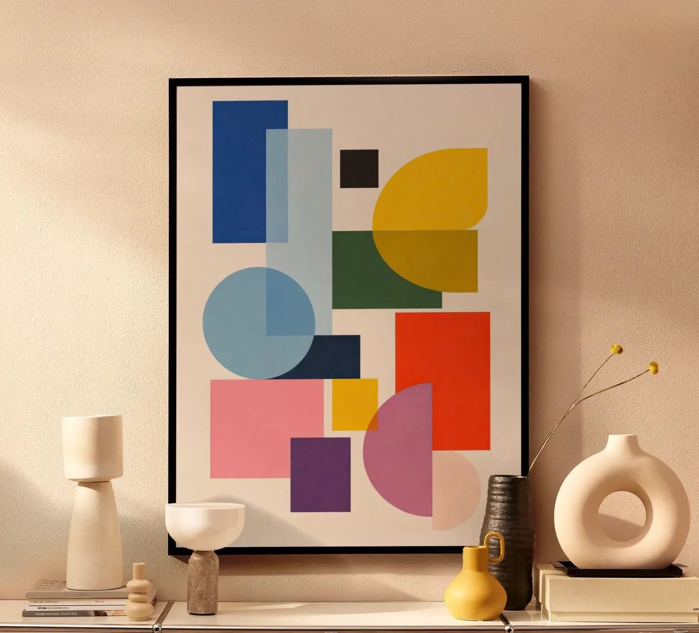 Abstract Geometric Composition poster by Gaite