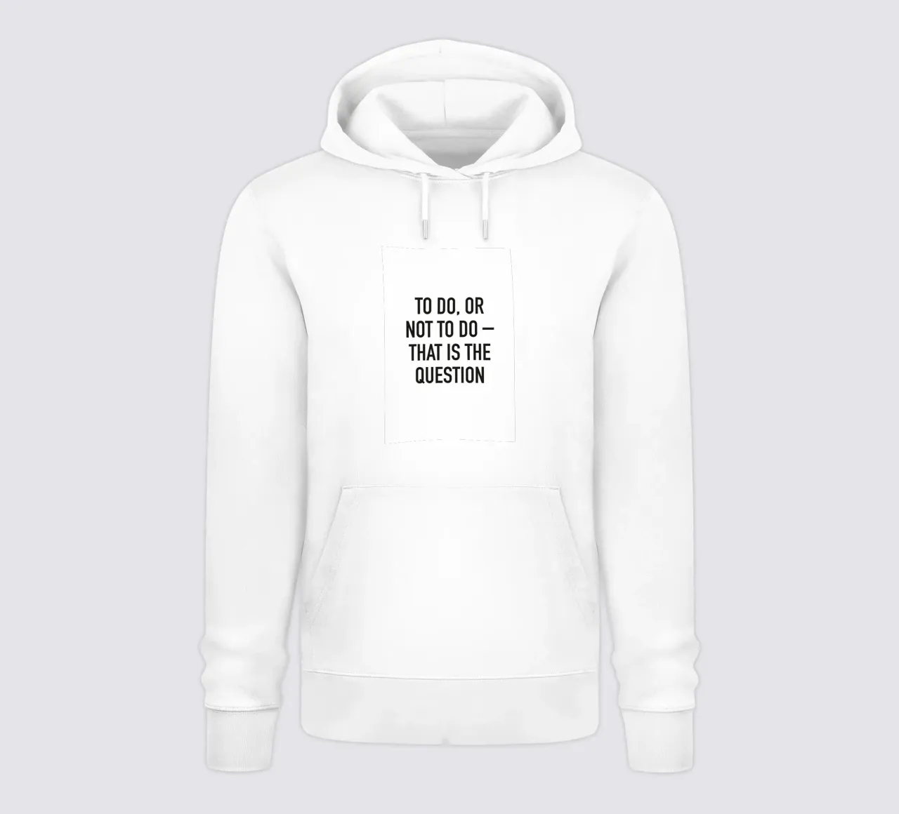 To do or not to do hoodie by Amy & Kurt