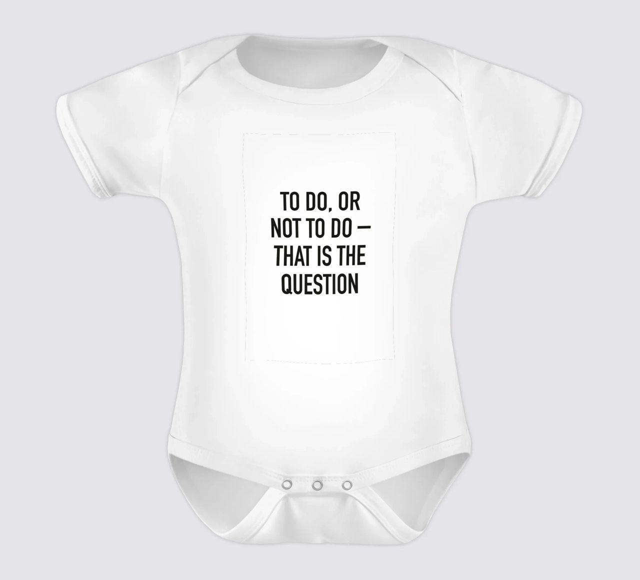 To do or not to do body neonato maniche corte da Amy & Kurt