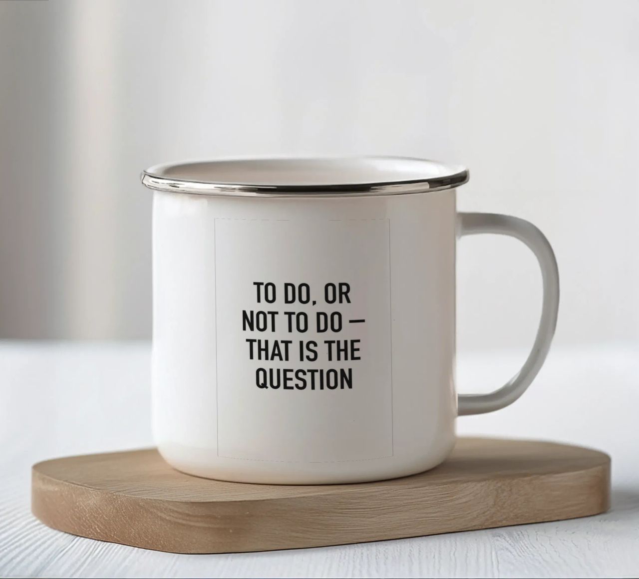 To do or not to do Emaille Tasse von Amy & Kurt