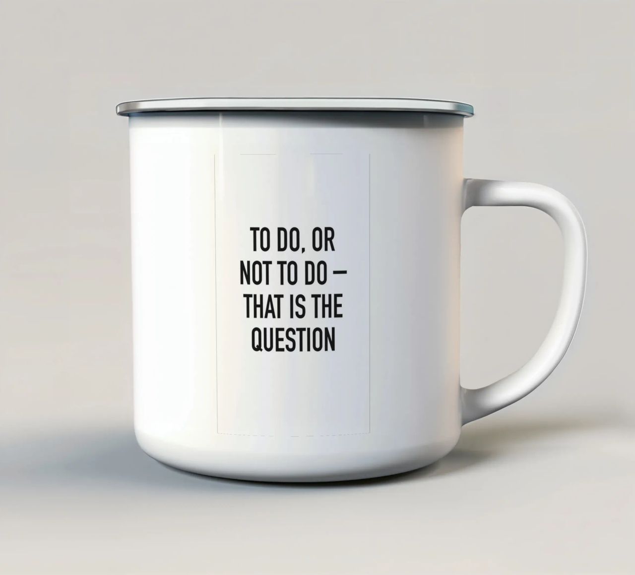 To do or not to do Emaille Tasse von Amy & Kurt