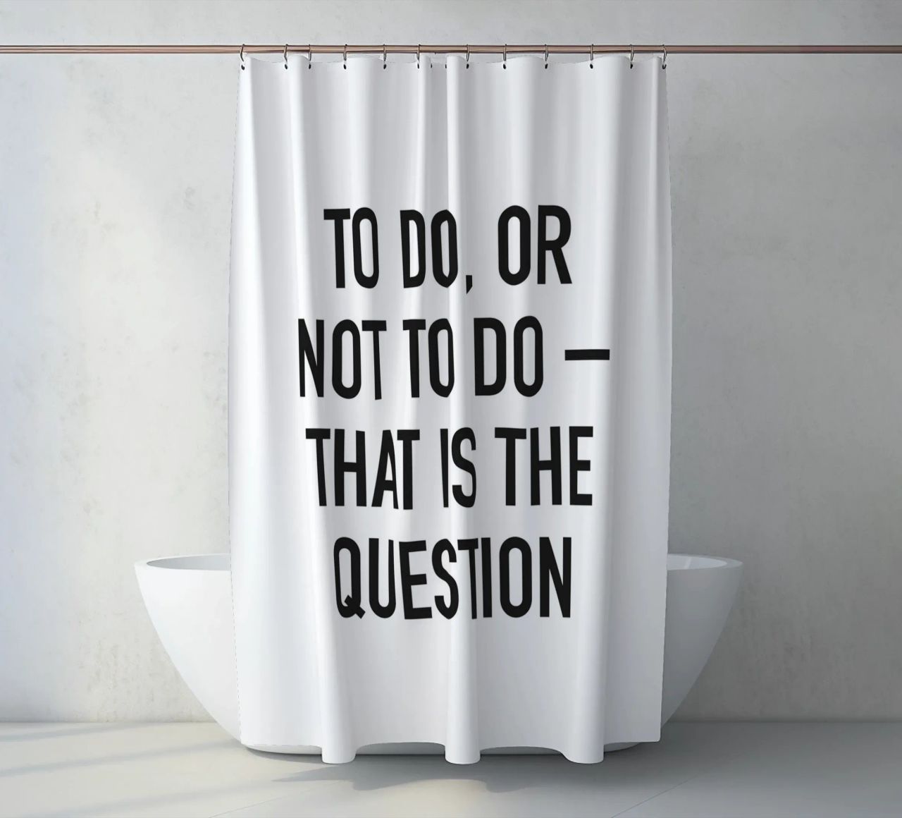 To do or not to do Duschvorhang von Amy & Kurt