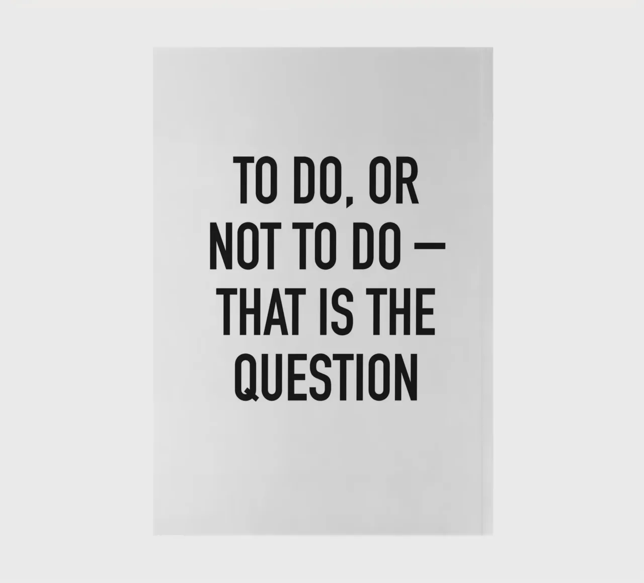 To do or not to do Notizbuch von Amy & Kurt