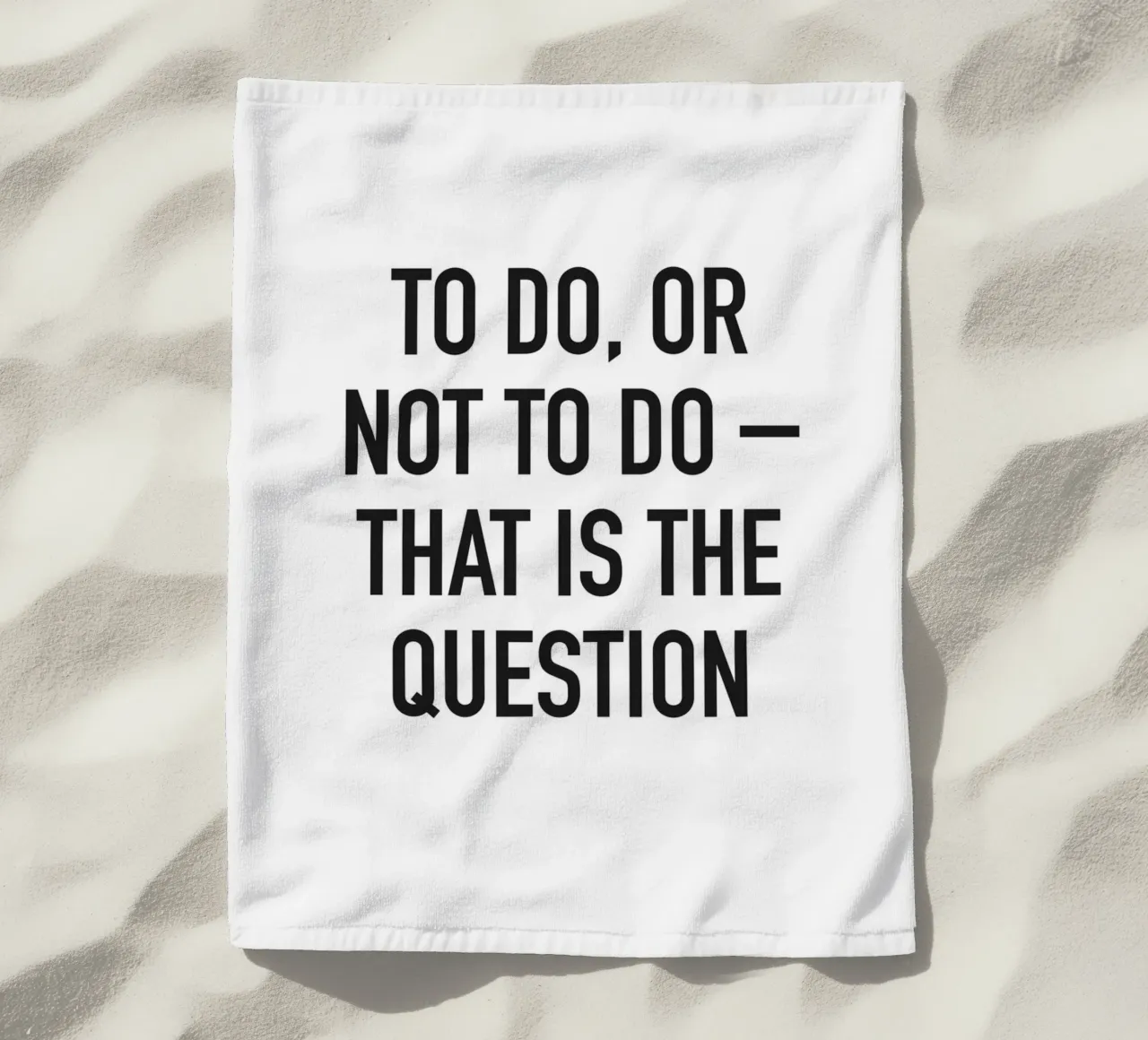 To do or not to do toalla de playa de Amy & Kurt